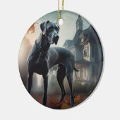 グレートダーンハロウィーン怖 セラミックオーナメント (左)