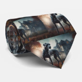 グレートダーンハロウィーン怖 ネクタイ (ロール)