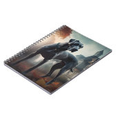 グレートダーンハロウィーン怖 ノートブック (左側)