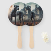 グレートダーンハロウィーン怖 ハンドファン (正面&裏面)