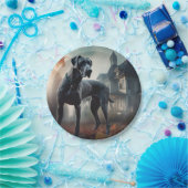 グレートダーンハロウィーン怖 ペーパープレート (パーティー)