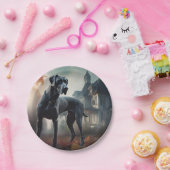 グレートダーンハロウィーン怖 ペーパープレート (パーティー)