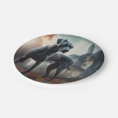 グレートダーンハロウィーン怖 ペーパープレート (アングル)