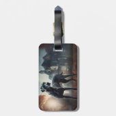 グレートダーンハロウィーン怖 ラゲッジタグ (裏面縦)