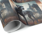 グレートダーンハロウィーン怖 ラッピングペーパー (ロールコーナー)