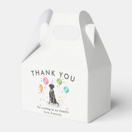 グレートダーンパウィティ子犬誕生日ありがとう フェイバーボックス