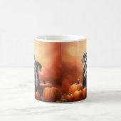 グレートダーンパピー秋デライトカボチャ コーヒーマグカップ (中央)