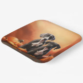 グレートダーンパピー秋デライトカボチャ ペーパープレート (傾斜あり)