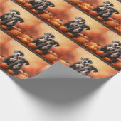 グレートダーンパピー秋デライトカボチャ ラッピングペーパー (角)