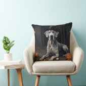 グレートダーンパンプキンハロウィーン怖いフリップ クッション (椅子)