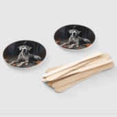 グレートダーンパンプキンハロウィーン怖いフリップ ハンドファン (組立なし)