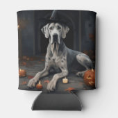 グレートダーンパンプキンハロウィーン怖いフリップ 缶クーラー (裏面)