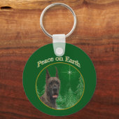 グレートダーンピースキーチェーン キーホルダー (正面)