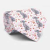 グレートダーンブルーUCバレンタインデーキス ネクタイ (ロール)