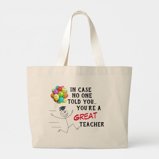 「グレートティーチャー」 ラージトートバッグ (裏面)
