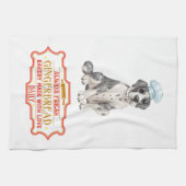 グレートデネシェフベーキングジンジャーパン キッチンタオル (横)