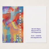 グレートデファンシーーンケネルビジネスカード (正面&裏面)