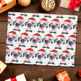 グレートデン犬種のクリスマス星 フリースブランケット