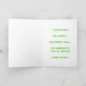 グレートデーンのイースターウサギか。! シーズンカード (内部)