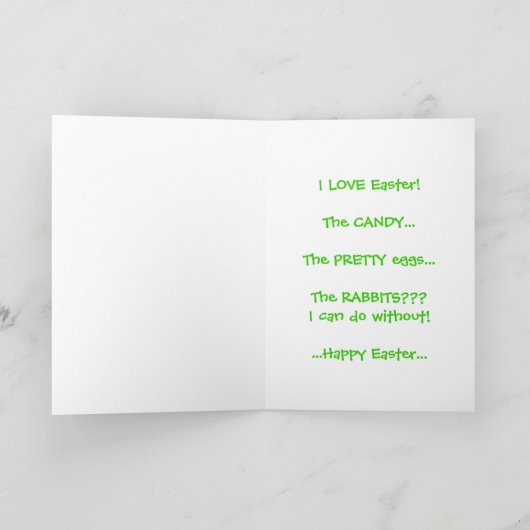 グレートデーンのイースターウサギか。! シーズンカード (内部)