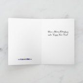 グレートデーンのクリスマス シーズンカード (内部)