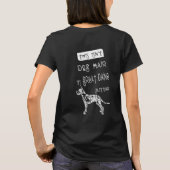 グレートデーンのグリッター Tシャツ (裏面)