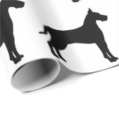 グレートデーンのシルエット ラッピングペーパー (ロールコーナー)