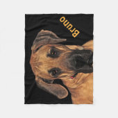 グレートデーンのフリースブランケット フリースブランケット (正面)