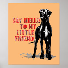 グレートデーンのユーモア ポスター