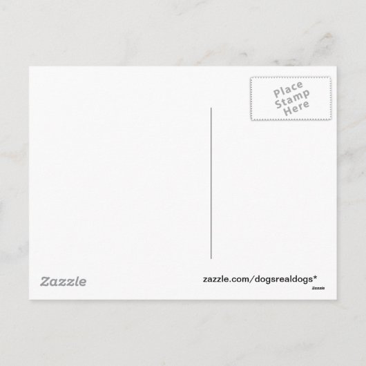 グレートデーンの子犬のクリスマスの郵便はがき シーズンポストカード (裏面)