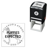 グレートデーンの子犬の期待を伝えるスタンプ セルフインキングスタンプ (インサイチュ)