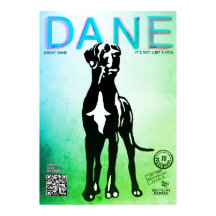 グレートデーンの子犬販売ポスター