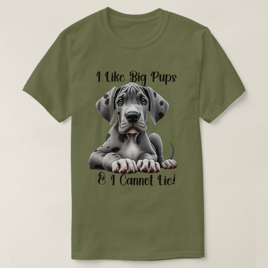 グレートデーンの子犬 Tシャツ (デザイン正面)