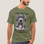 グレートデーンの子犬 Tシャツ (正面)