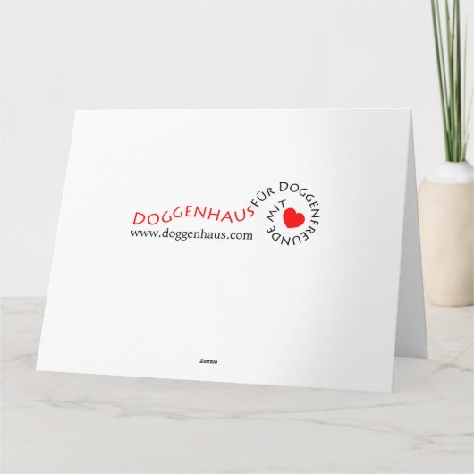 グレートデーンの悔やみや弔慰カード カード (裏面)