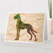 グレートデーンの悔やみや弔慰カード カード (正面)