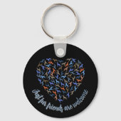 グレートデーンの愛 - 芸術的な犬の贈り物 キーチェーン (正面)