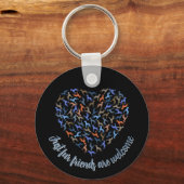 グレートデーンの愛 - 芸術的な犬の贈り物 キーチェーン (正面)