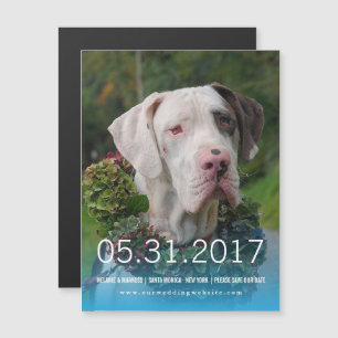 グレートデーンの招待 マグネット招待状