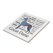 グレートデーンの特性のタイルのコースター タイル (側面)