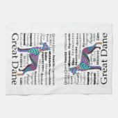 グレートデーンの特性の台所タオル キッチンタオル (横)