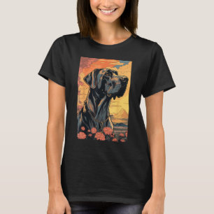 グレートデーンの犬の美学 日本の浮世絵 3 Tシャツ