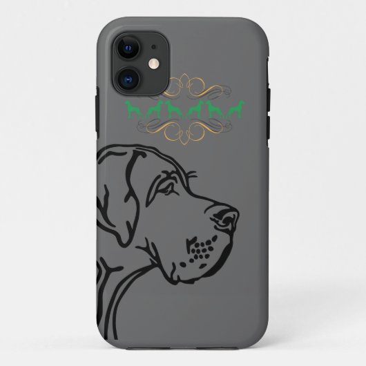 グレートデーンの犬 Case-Mate iPhoneケース (裏面)