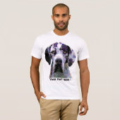 グレートデーンの眩ます色のTシャツ Tシャツ (正面フル)