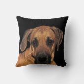 グレートデーンの穏やかで巨大な装飾用クッション クッション (裏面)