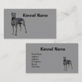 グレートデーンの繁殖動物の名刺 名刺 (正面/裏面)