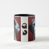 グレートデーンの美しいHarlyのマグ マグカップ (中央)