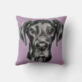 グレートデーンの装飾用クッション2色 クッション (裏面)