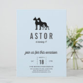 グレートデーンの誕生日招待状 招待状 (スタンド正面)