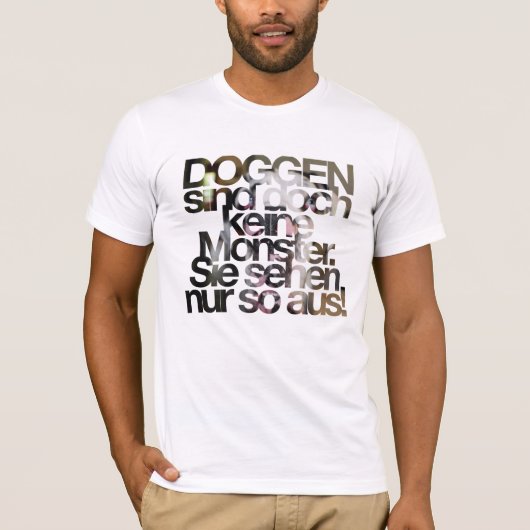 グレートデーンの起源言語 Tシャツ (正面)